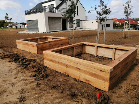 výšené záhony pro větší užitek 2x2x0.6 m